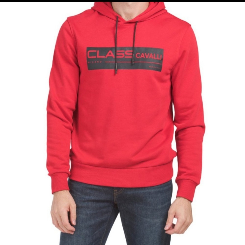 NWT Cavalli Class Hoodie Sweatshirt Class Logo M, L